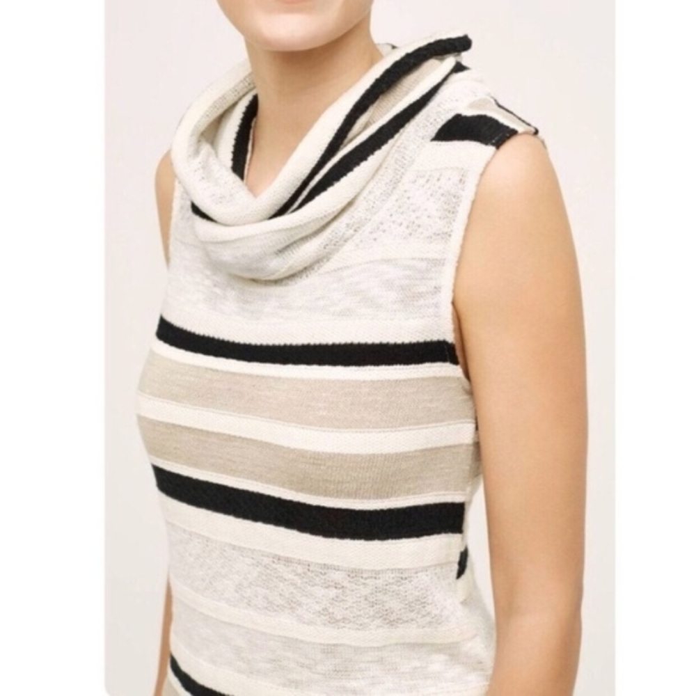 Anthro Dolan Charente Striped Cowl Sweater